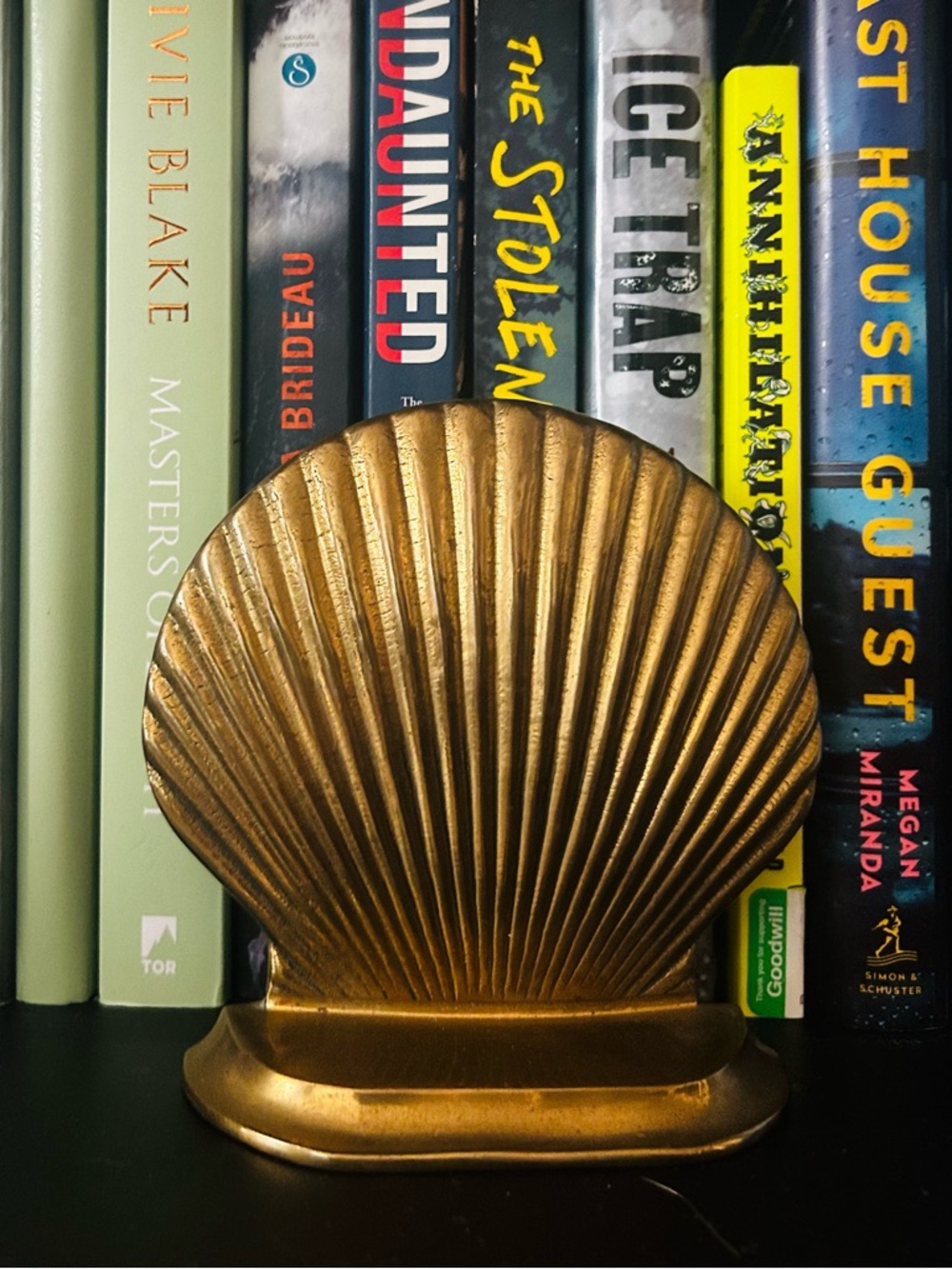 Mid Century Modern 1960’s Brass Shell SINGLE Book End